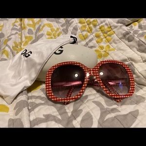 D&G gingham print sunglasses